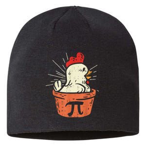 Funny Chicken Pot Pi Day Pie Math Lover Geek 3.14 Sustainable Beanie