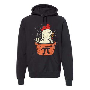 Funny Chicken Pot Pi Day Pie Math Lover Geek 3.14 Premium Hoodie