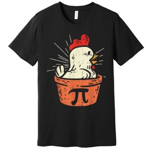 Funny Chicken Pot Pi Day Pie Math Lover Geek 3.14 Premium T-Shirt