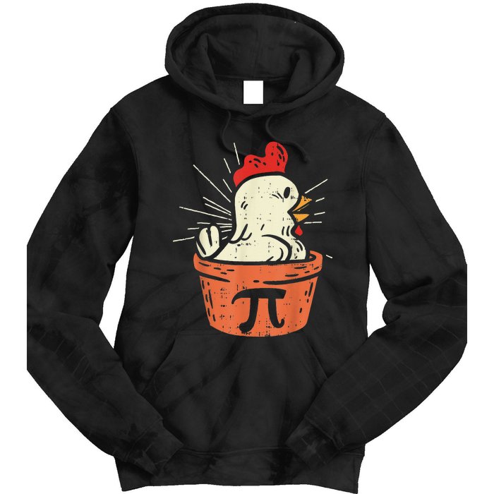 Funny Chicken Pot Pi Day Pie Math Lover Geek 3.14 Tie Dye Hoodie