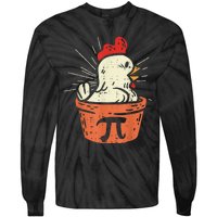 Funny Chicken Pot Pi Day Pie Math Lover Geek 3.14 Tie-Dye Long Sleeve Shirt