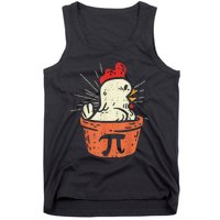 Funny Chicken Pot Pi Day Pie Math Lover Geek 3.14 Tank Top