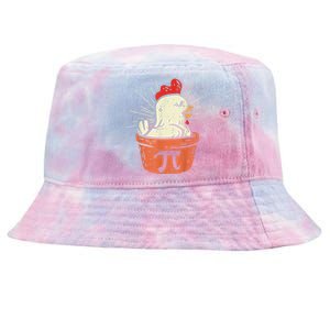 Funny Chicken Pot Pi Day Pie Math Lover Geek 3.14 Tie-Dyed Bucket Hat