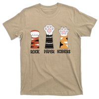 Funny Cat Paws Rock Paper Scissors Loves Playing T-Shirt