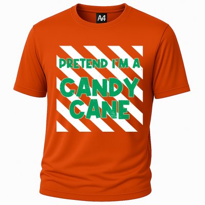 Funny Christmas Pretend Im A Candy Cane Cooling Performance Crew T-Shirt