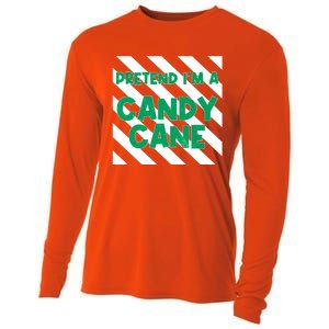 Funny Christmas Pretend Im A Candy Cane Cooling Performance Long Sleeve Crew