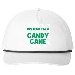 Funny Christmas Pretend Im A Candy Cane Snapback Five-Panel Rope Hat