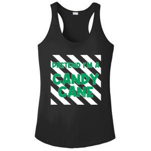 Funny Christmas Pretend Im A Candy Cane Ladies PosiCharge Competitor Racerback Tank