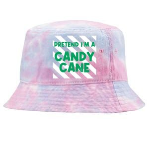 Funny Christmas Pretend Im A Candy Cane Tie-Dyed Bucket Hat