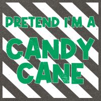 Funny Christmas Pretend Im A Candy Cane Cotton Canvas Backpack