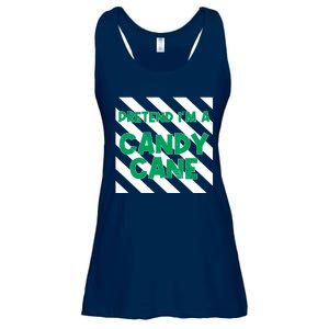 Funny Christmas Pretend Im A Candy Cane Ladies Essential Flowy Tank