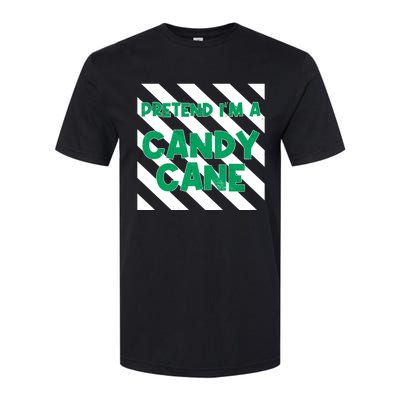 Funny Christmas Pretend Im A Candy Cane Softstyle CVC T-Shirt