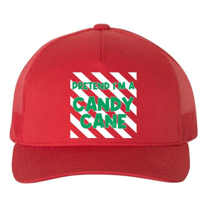 Funny Christmas Pretend Im A Candy Cane Yupoong Adult 5-Panel Trucker Hat