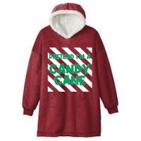 Funny Christmas Pretend Im A Candy Cane Hooded Wearable Blanket