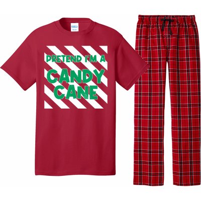 Funny Christmas Pretend Im A Candy Cane Pajama Set