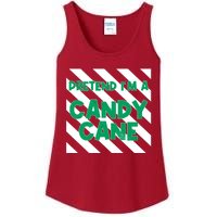 Funny Christmas Pretend Im A Candy Cane Ladies Essential Tank