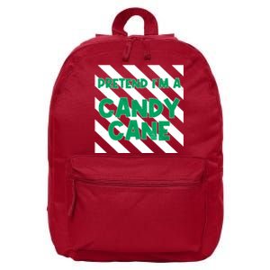 Funny Christmas Pretend Im A Candy Cane 16 in Basic Backpack