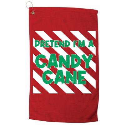 Funny Christmas Pretend Im A Candy Cane Golf Towel