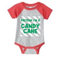 Funny Christmas Pretend Im A Candy Cane Infant Baby Jersey Bodysuit