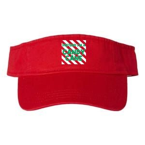 Funny Christmas Pretend Im A Candy Cane Valucap Bio-Washed Visor