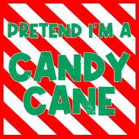 Funny Christmas Pretend Im A Candy Cane Womens T-Shirt