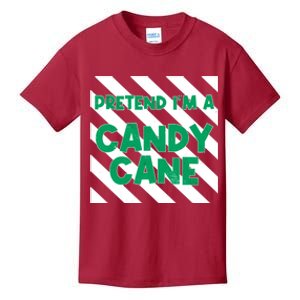 Funny Christmas Pretend Im A Candy Cane Kids T-Shirt