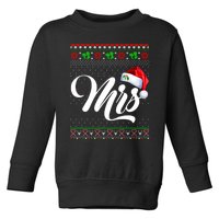 Funny Christmas Pajamas Matching Couples Santa Mr And Mrs Toddler Sweatshirt