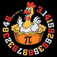 Funny Chicken Pot Pi Day Pie Math Lover Geek Gift 3.14  7-Panel Snapback Hat