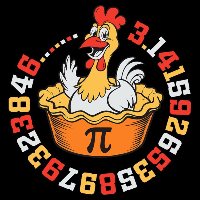 Funny Chicken Pot Pi Day Pie Math Lover Geek Gift 3.14  7-Panel Snapback Hat