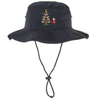 Fishermans Christmas Pajama Gift Tree Lights Merry Fishmas Legacy Cool Fit Booney Bucket Hat