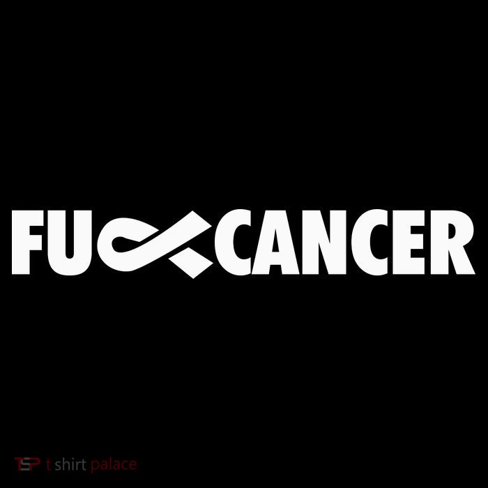 Fuck Cancer Pink F U Fu Inner Ribbon Cancer Awareness Symbol Gift Tall T-Shirt
