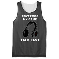 Funny Cant Paused My Game Talk Fast Gift Game Controllers Mesh Reversible Basketball Jersey Tank