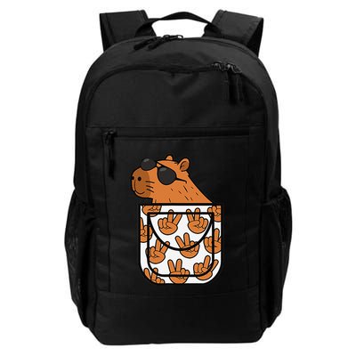 Funny Capybara Pocket Rodent Capybara Lover Daily Commute Backpack