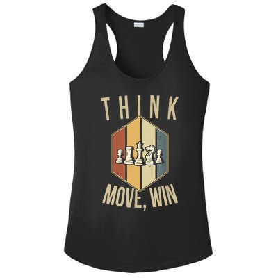 Funny Chess Player Board Game Chess Ladies PosiCharge Competitor Racerback Tank