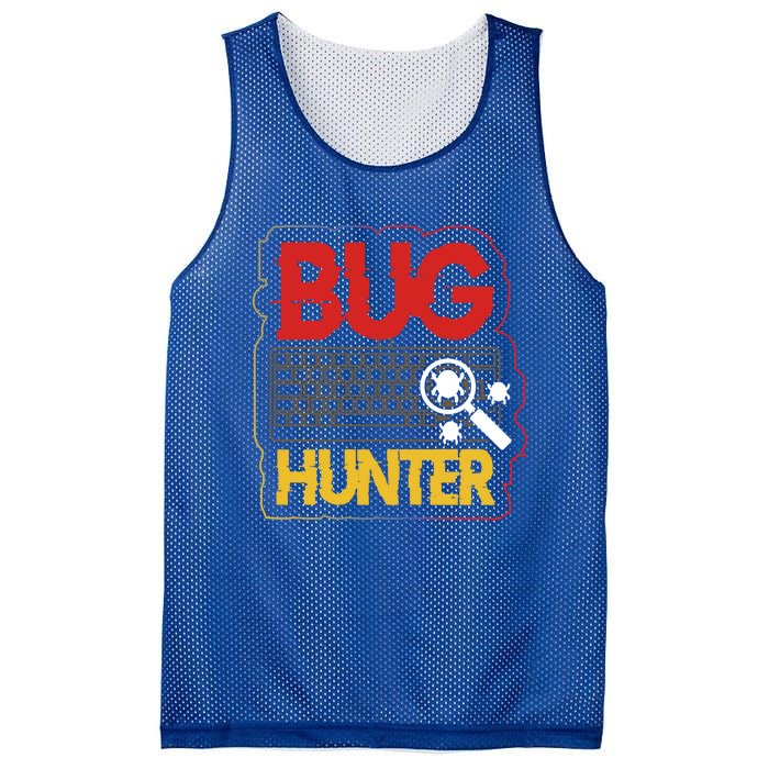 Funny Coder Programming Software Engineer Funny Programmer Gift Mesh Reversible Basketball Jersey Tank