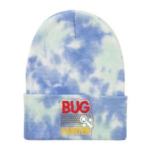 Funny Coder Programming Software Engineer Funny Programmer Gift Tie Dye 12in Knit Beanie