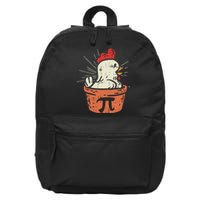 Funny Chicken Pot Pi Day Pie Math Lover Geek 3.14 16 in Basic Backpack