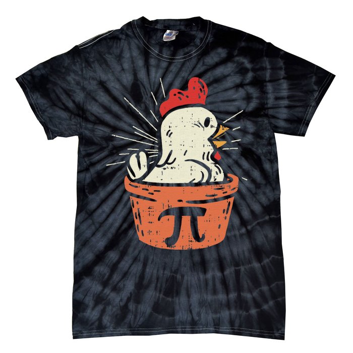 Funny Chicken Pot Pi Day Pie Math Lover Geek 3.14 Tie-Dye T-Shirt