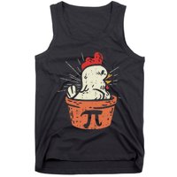 Funny Chicken Pot Pi Day Pie Math Lover Geek 3.14 Tank Top