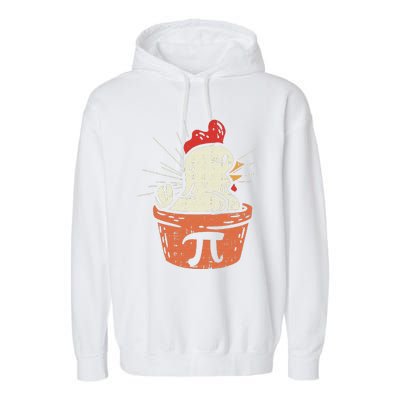 Funny Chicken Pot Pi Day Pie Math Lover Geek 3.14 Garment-Dyed Fleece Hoodie