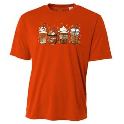 Fall Coffee Pumpkin Spice Lover Cooling Performance Crew T-Shirt