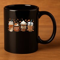 Fall Coffee Pumpkin Spice Lover 11oz C Handle Ceramic Mug