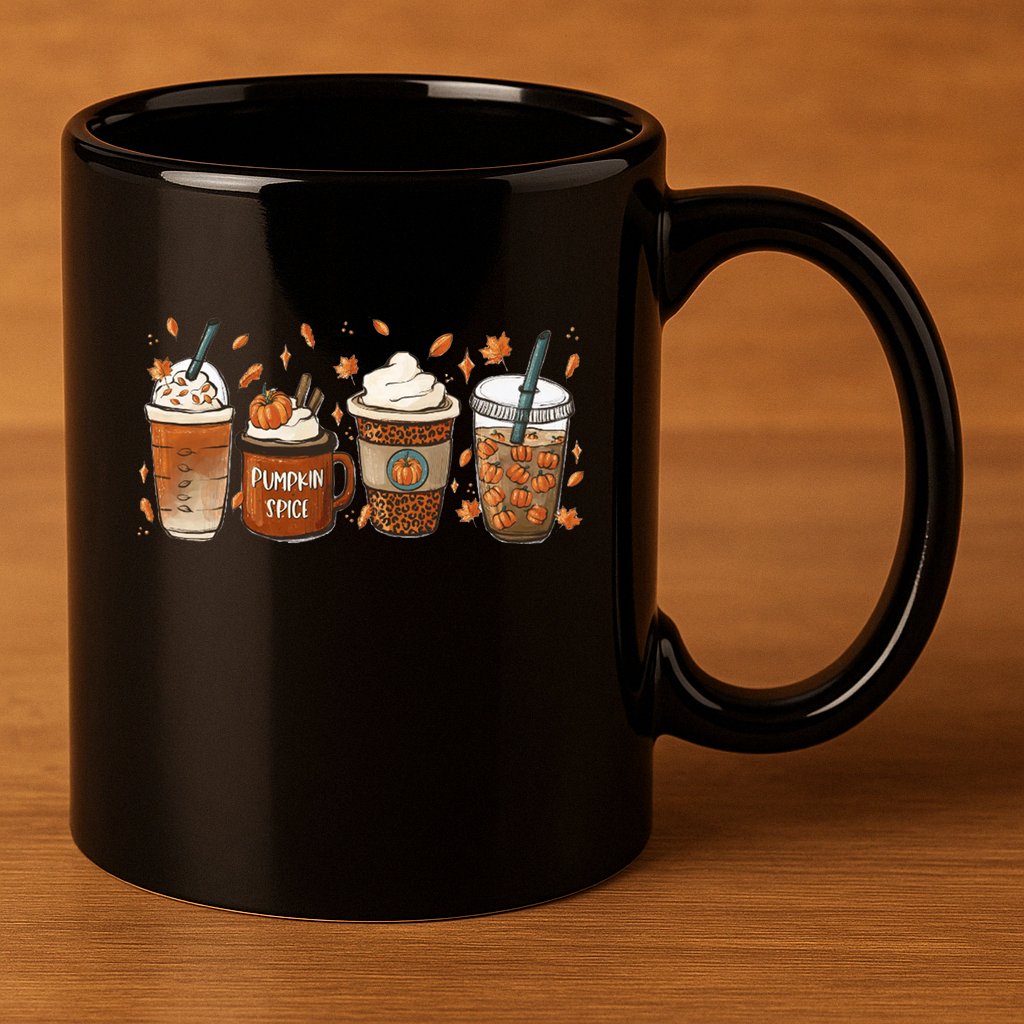Fall Coffee Pumpkin Spice Lover 11oz C Handle Ceramic Mug