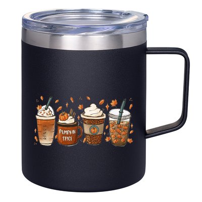 Fall Coffee Pumpkin Spice Lover 12oz Stainless Steel Coffee Mug