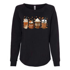 Fall Coffee Pumpkin Spice Lover Womens California Wash Sweatshirt