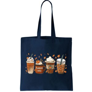 Fall Coffee Pumpkin Spice Lover Tote Bag