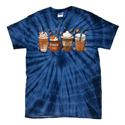 Fall Coffee Pumpkin Spice Lover Tie-Dye T-Shirt