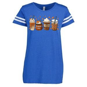 Fall Coffee Pumpkin Spice Lover Enza Ladies Jersey Football T-Shirt