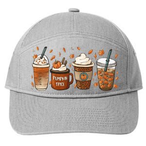 Fall Coffee Pumpkin Spice Lover 7-Panel Snapback Hat