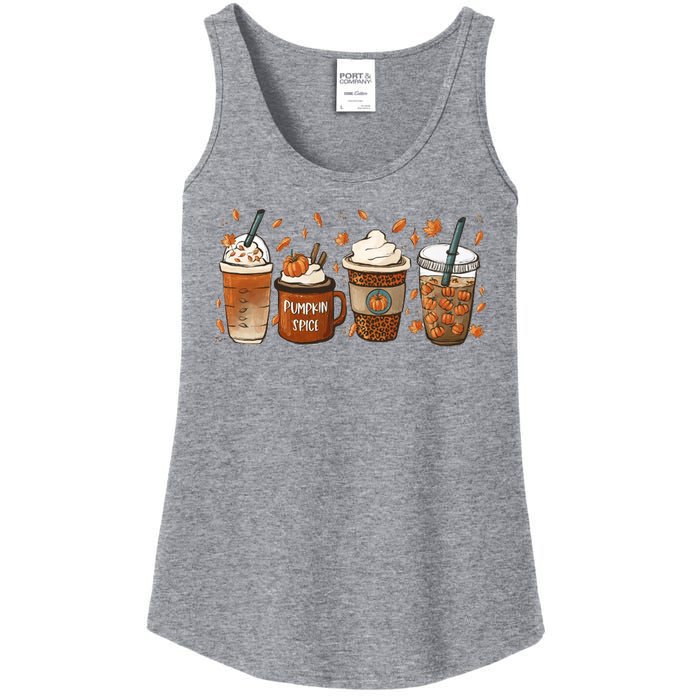 Fall Coffee Pumpkin Spice Lover Ladies Essential Tank